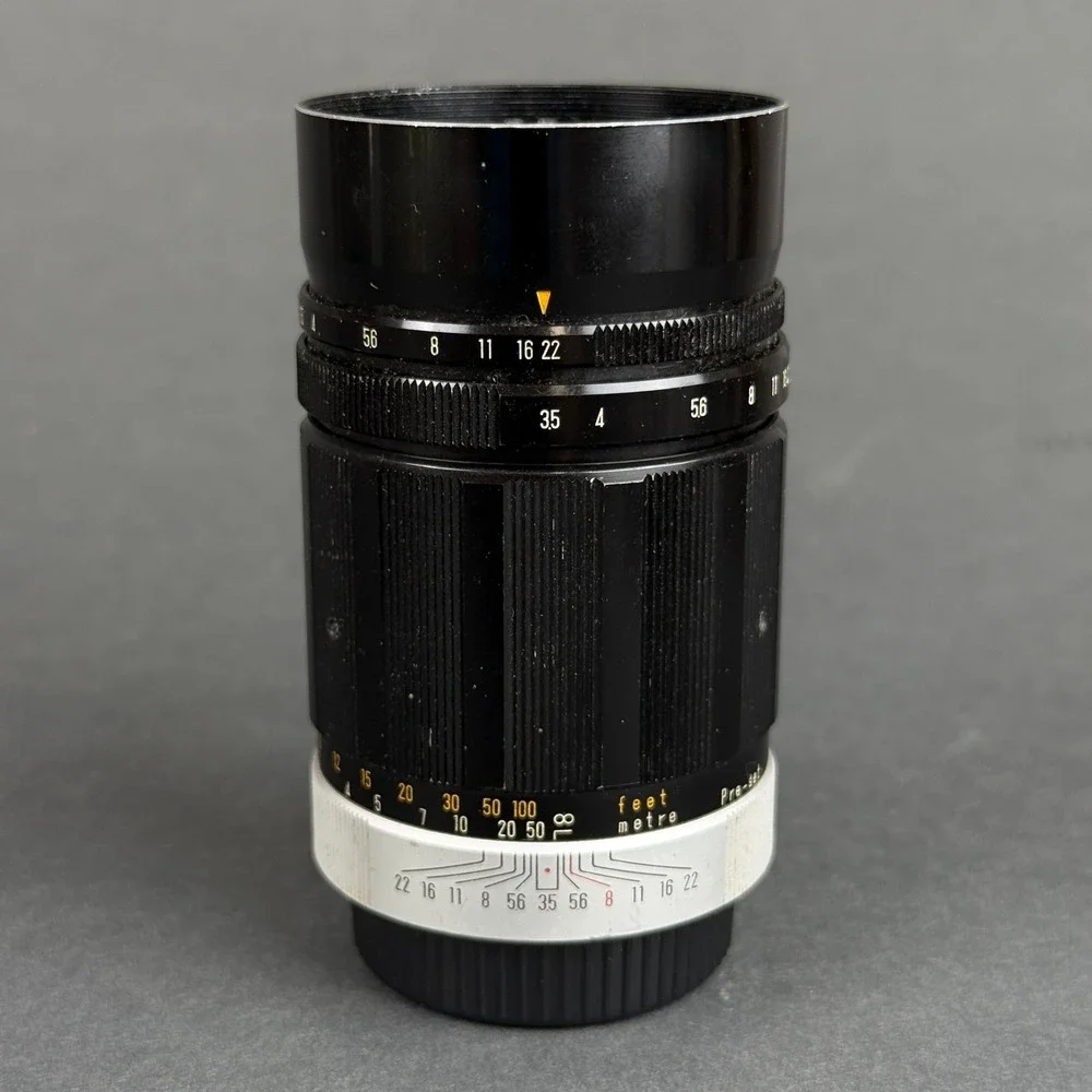 Konica Hexanon 135mm f3.5 Lens Manual Focus Prime Telephoto Japan